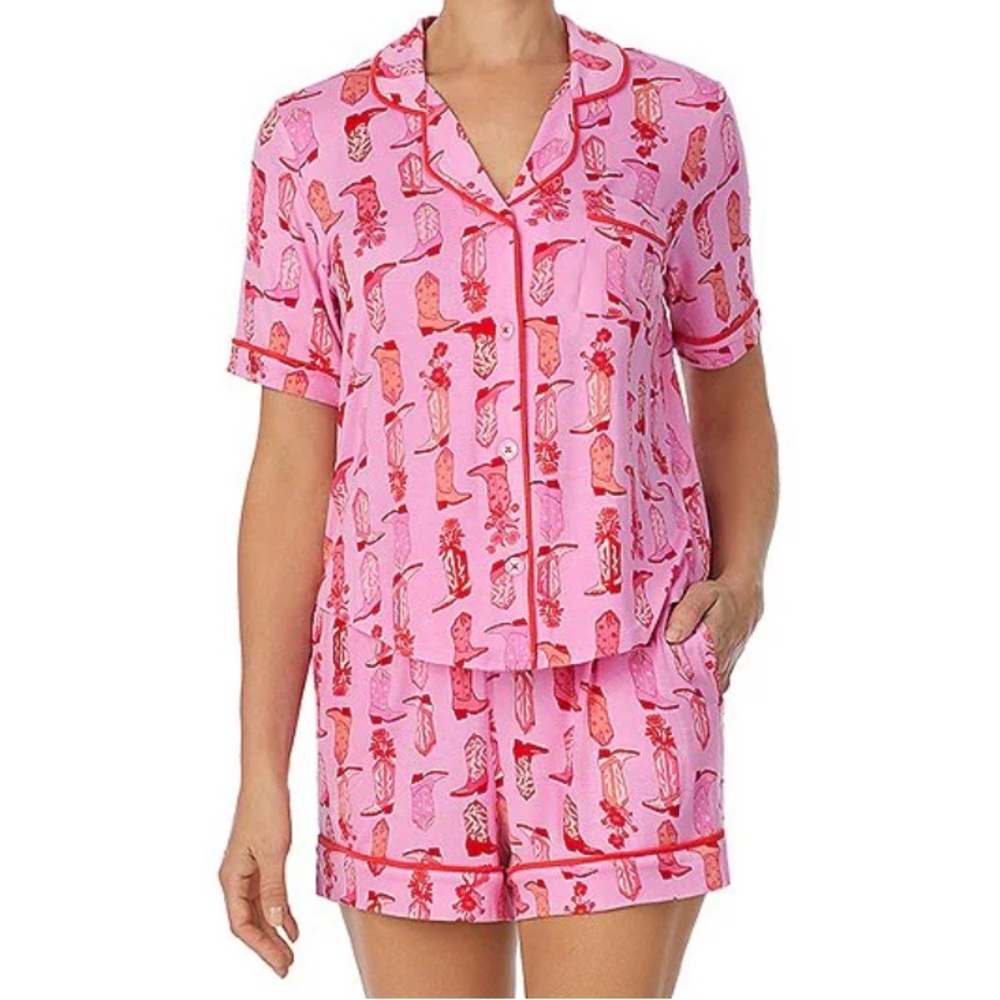 Pink 2 piece COWGIRL Bouquet PAJAMA SET